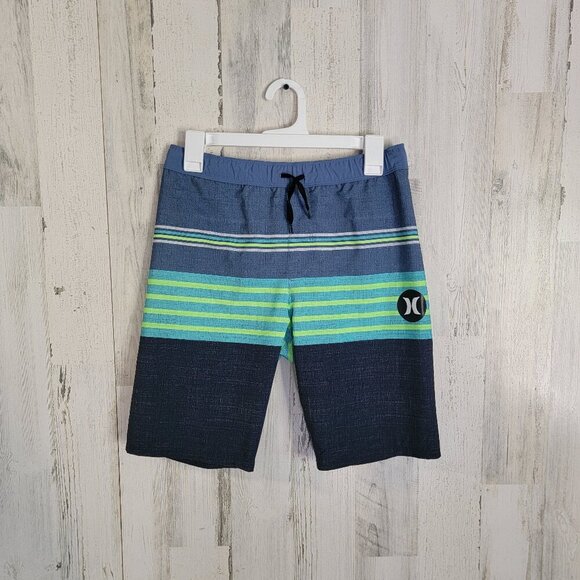 Hurley Boy's Striped Swim Trunks - Picture 1 of 4